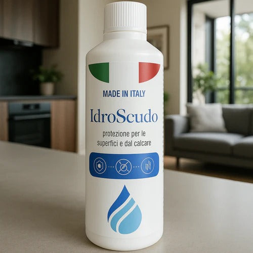 IdroScudo - come un prodotto nanotecnologico fa scivolare l'acqua e inoltre  protegge le superfici da calcare, muffa e per ritardare lo sporco
