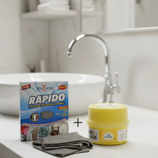 ✨ Confezione Panno Rapido (3 Panni) + Cek Stone